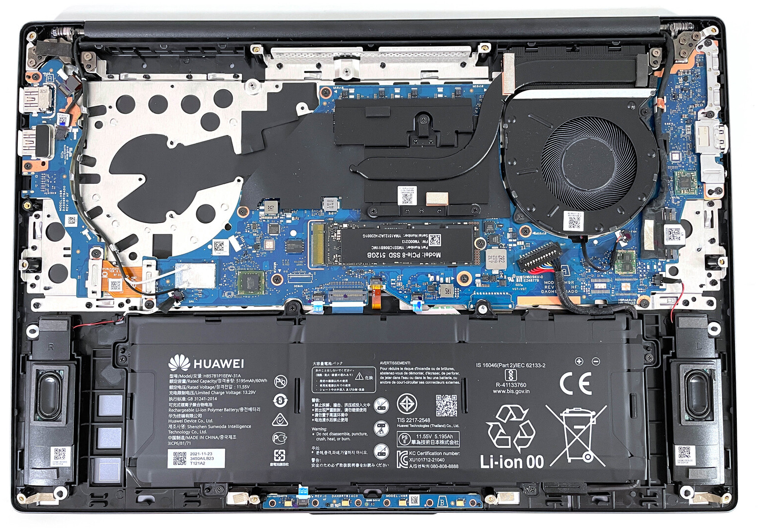 How to replace and fix Huawei Matebook 14 KLVD-WFH9 WFE9 KLVG KLVF-16 bottom case D cover silver (Huawei MateBook D 16 2022)